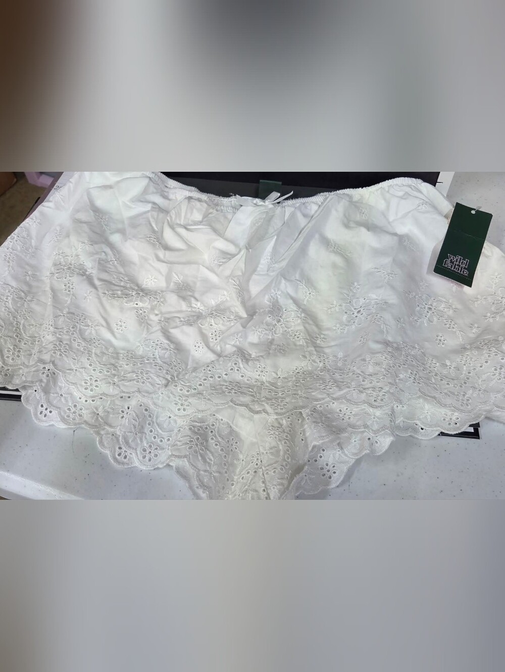 Lacy Womans White Embroidered Eyelet Skort - Wild Fable